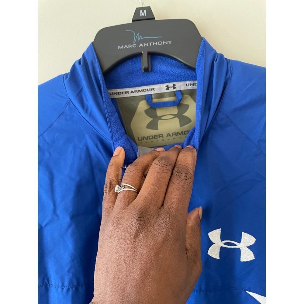 Under Armor Performance Jacket Medium Blue 100% P… - image 5